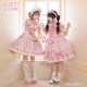 Mademoiselle Pearl Sanrio Hello Kitty Candy Themed Apron Blouse Salopette JSKs and OPs(Reservation/Full Payment Without Shipping)